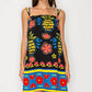 Meet Me in Santorini "Ionian Charm" Shift Dress-Black