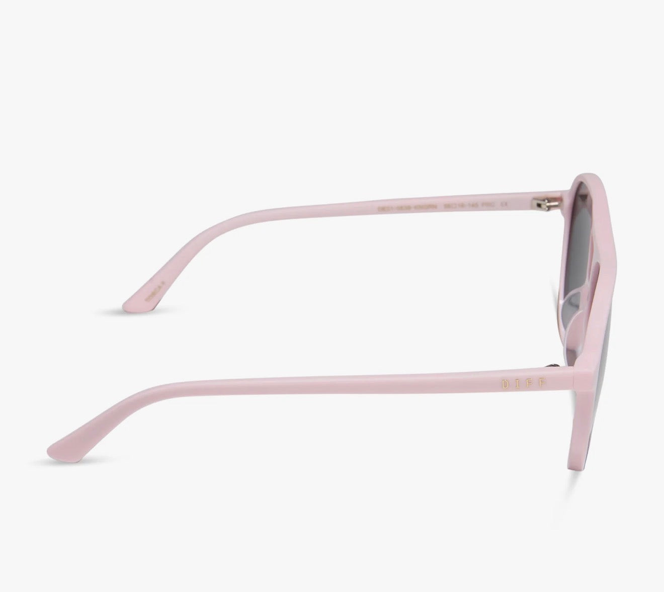 Diff Eyewear “Tosca II” Powder Pink Grey Sunglasses
