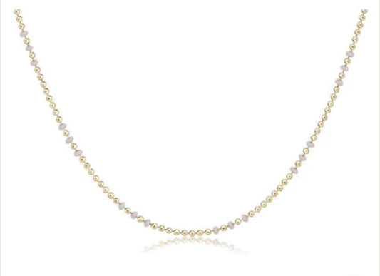 Enewton 15" "Hope Joy" Choker-Off White
