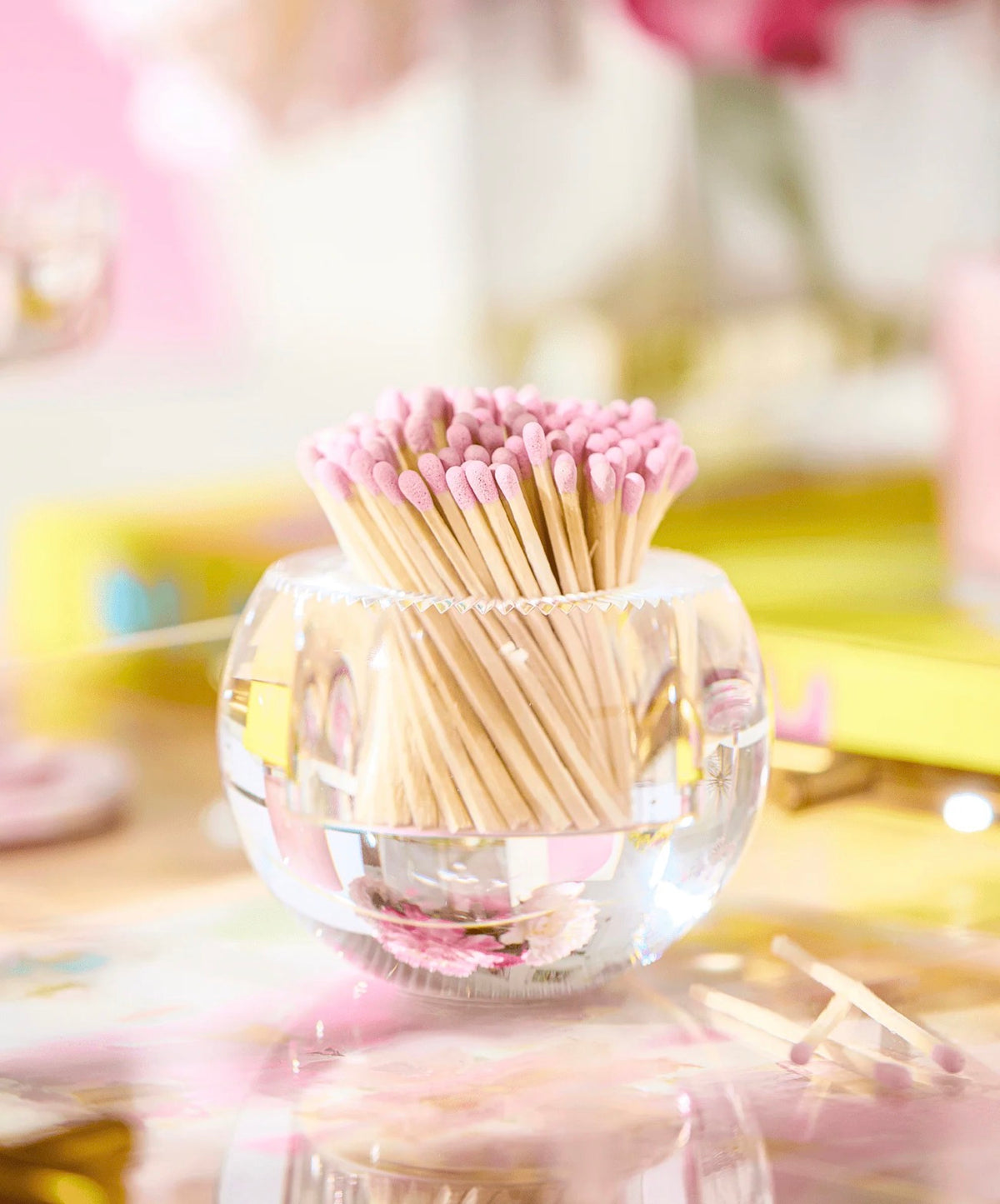 Tart Round Match Striker | Light Pink Matches