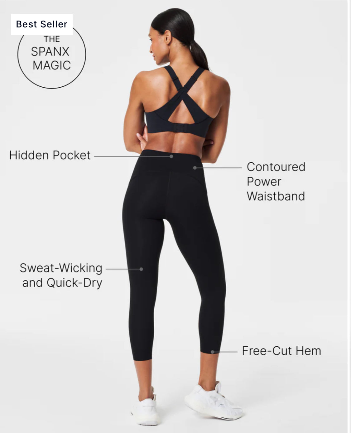 Spanx Booty Boost® Active 7/8 Leggings-Tulip