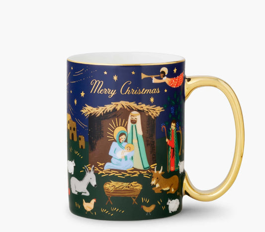 Rifle Paper Co. "Nativity Scene" Porcelain Mug
