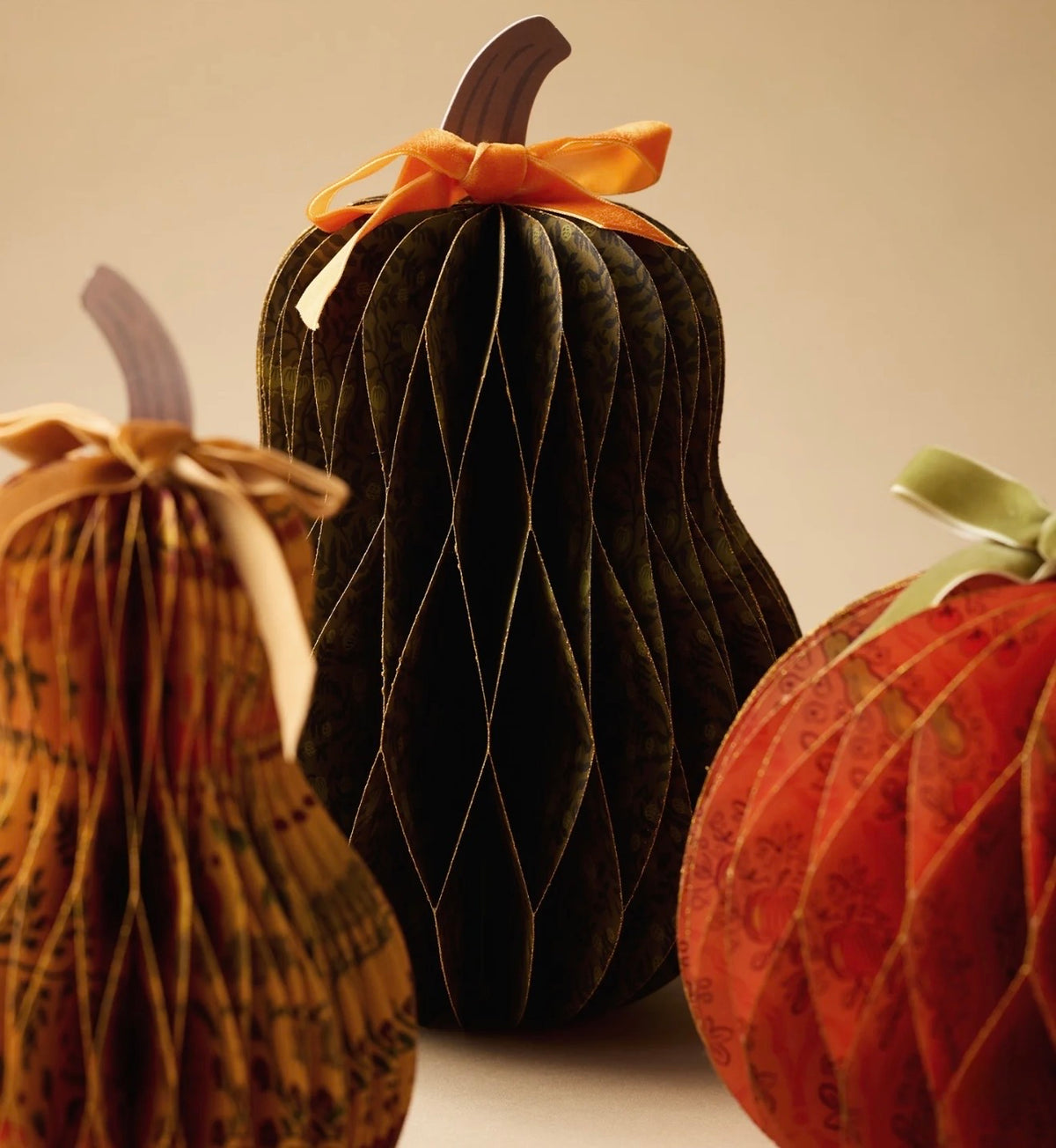 Rifle Paper Co. "Harvest" Honeycomb Gourd Decor