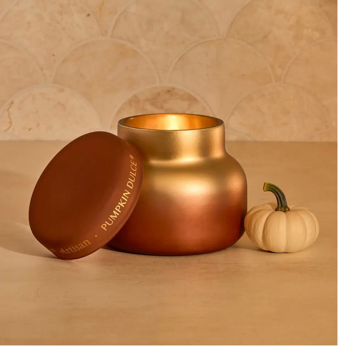 Capri Blue "Pumpkin Dulce" Tuscan Radiance Petite Candle-8 oz
