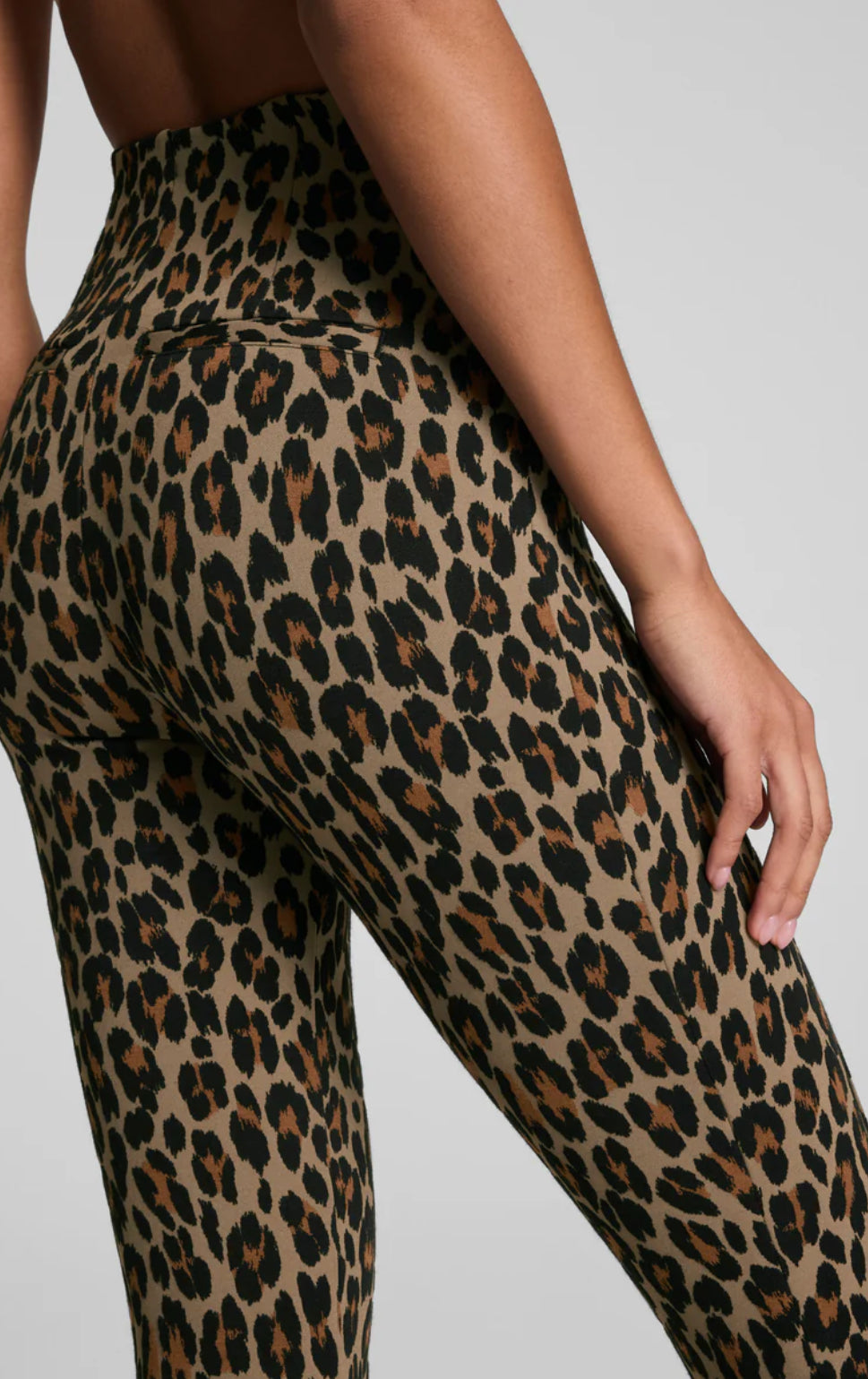 Spanx SPANXsupersmooth™ PerfectFit Ponte Micro Flare Pant-Light Leopard Print