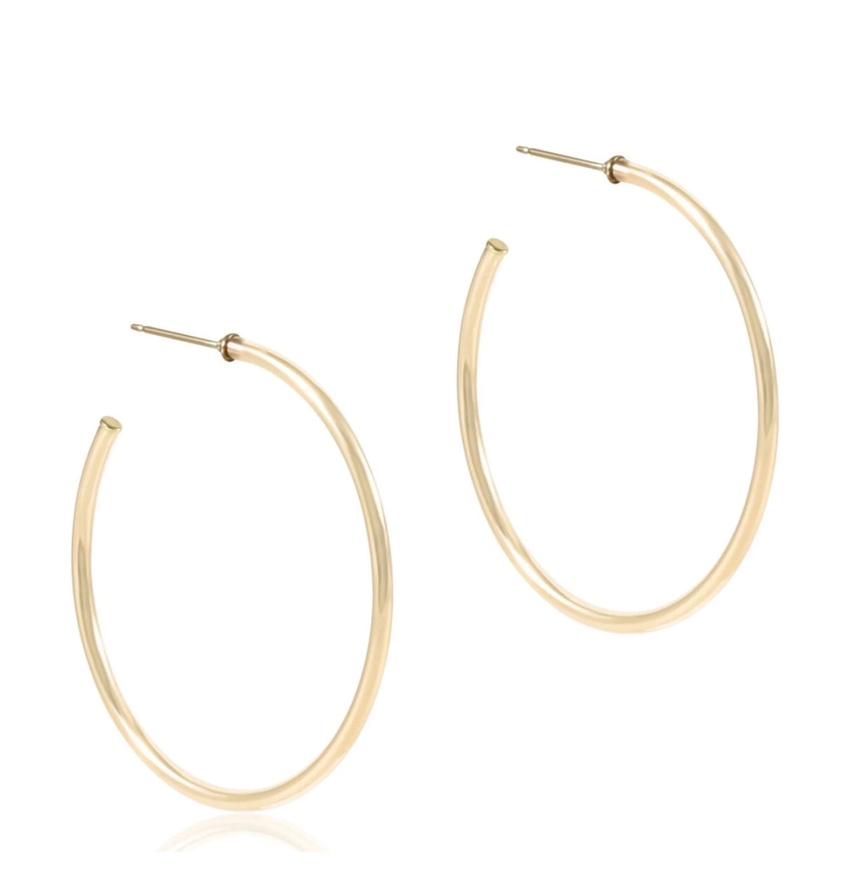 Enewton Round Smooth 1.75" Post Hoop 2mm-Gold