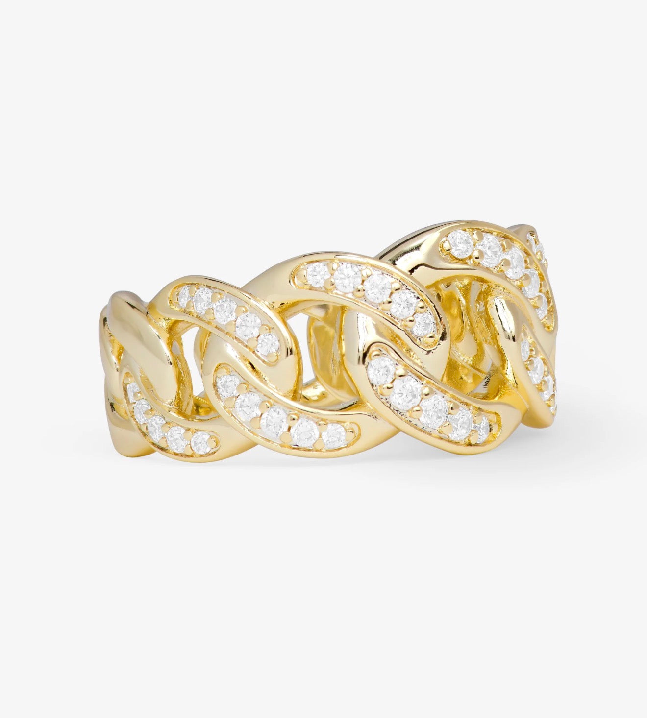 Melinda Maria Graduated Pavé “Julian” Ring-Gold