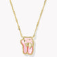 Kendra Scott Ballet Short Pendant Necklace-Gold Blush MOP