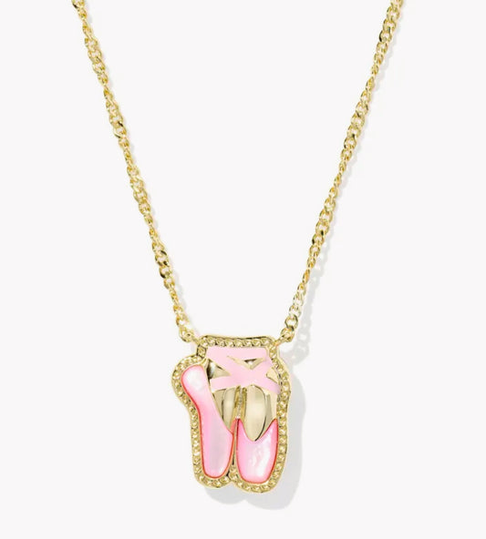 Kendra Scott Ballet Short Pendant Necklace-Gold Blush MOP