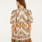 Farm Rio Sand Hilo Stripes Mini Dress