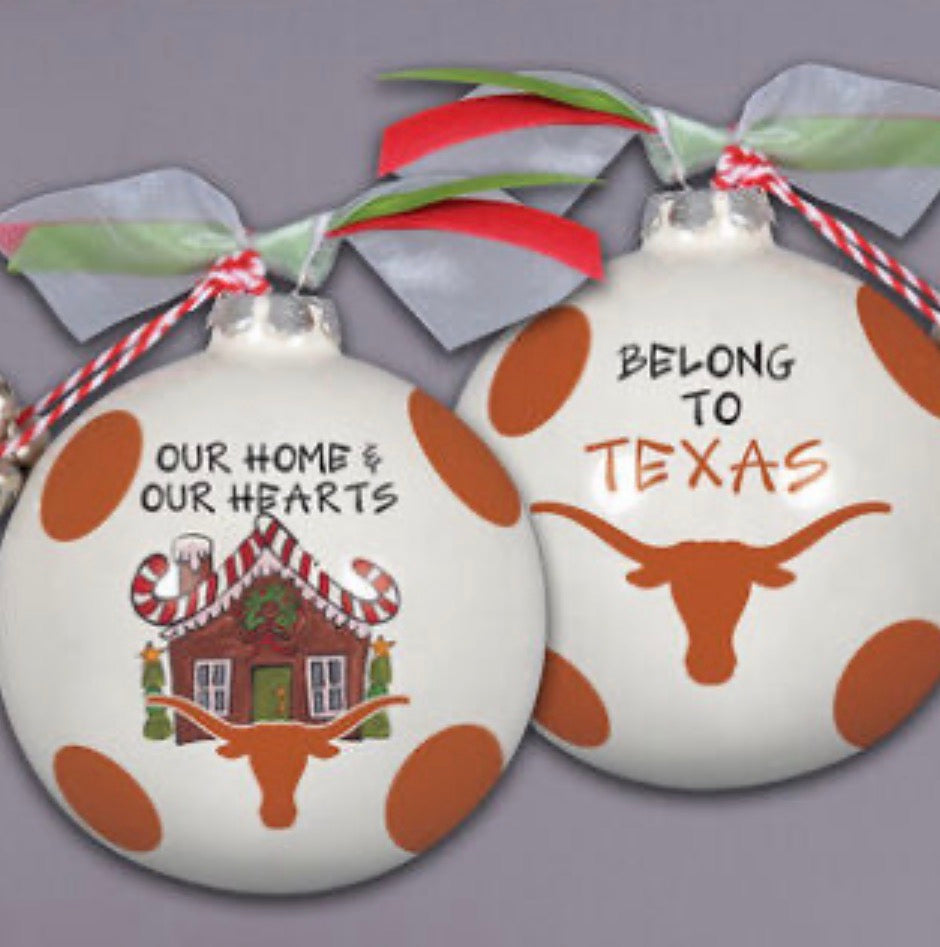 Magnolia Lane "Gingerbread House" Ornament- University of Texas
