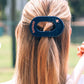 Teleties Medium Flat Round Hairclip- Houston Astros