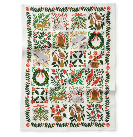 Rifle Paper Co. “Christmastide” Tea Towel