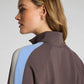 Spanx AirEssentials® Colorblock Track Jacket - Dark Cacao/Powder