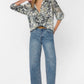 Velvet Heart "Natalie" Top-Handpainted Leopard