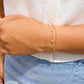 LeMel “Blaire” Bezel Chain Bracelet-Gold