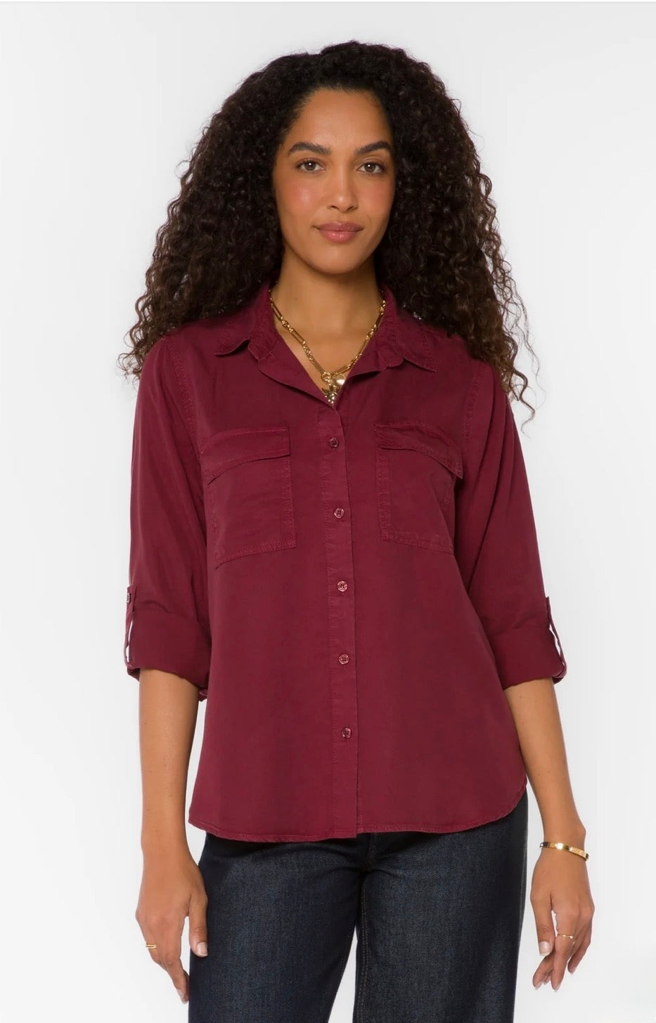 Velvet Heart "Talma" Top-Bordeaux