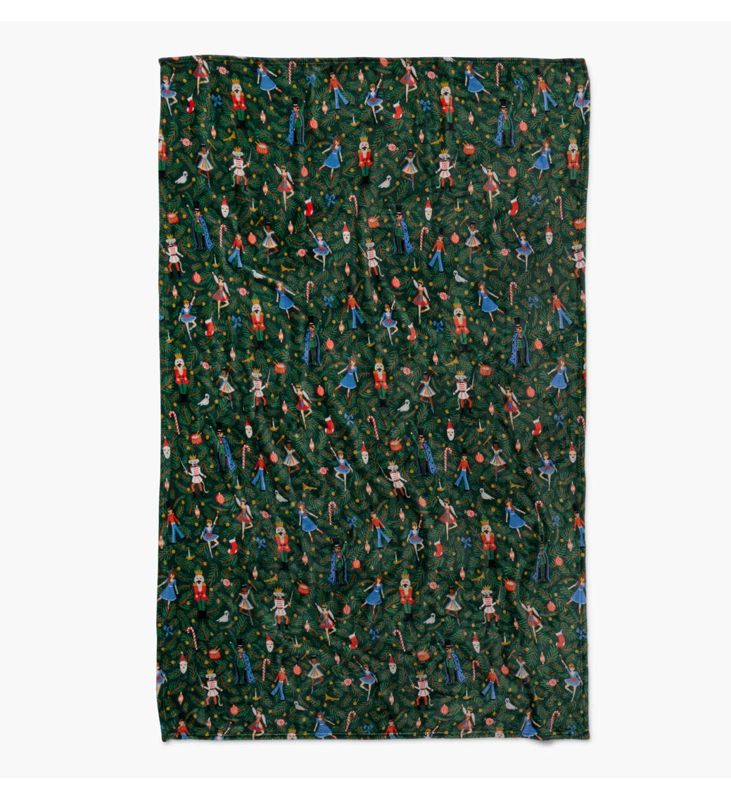 Rifle Paper Co. "Nutcracker" Fleece Blanket