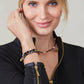 Spartina 449 Sparkle Stretch Bracelet Stack- Black
