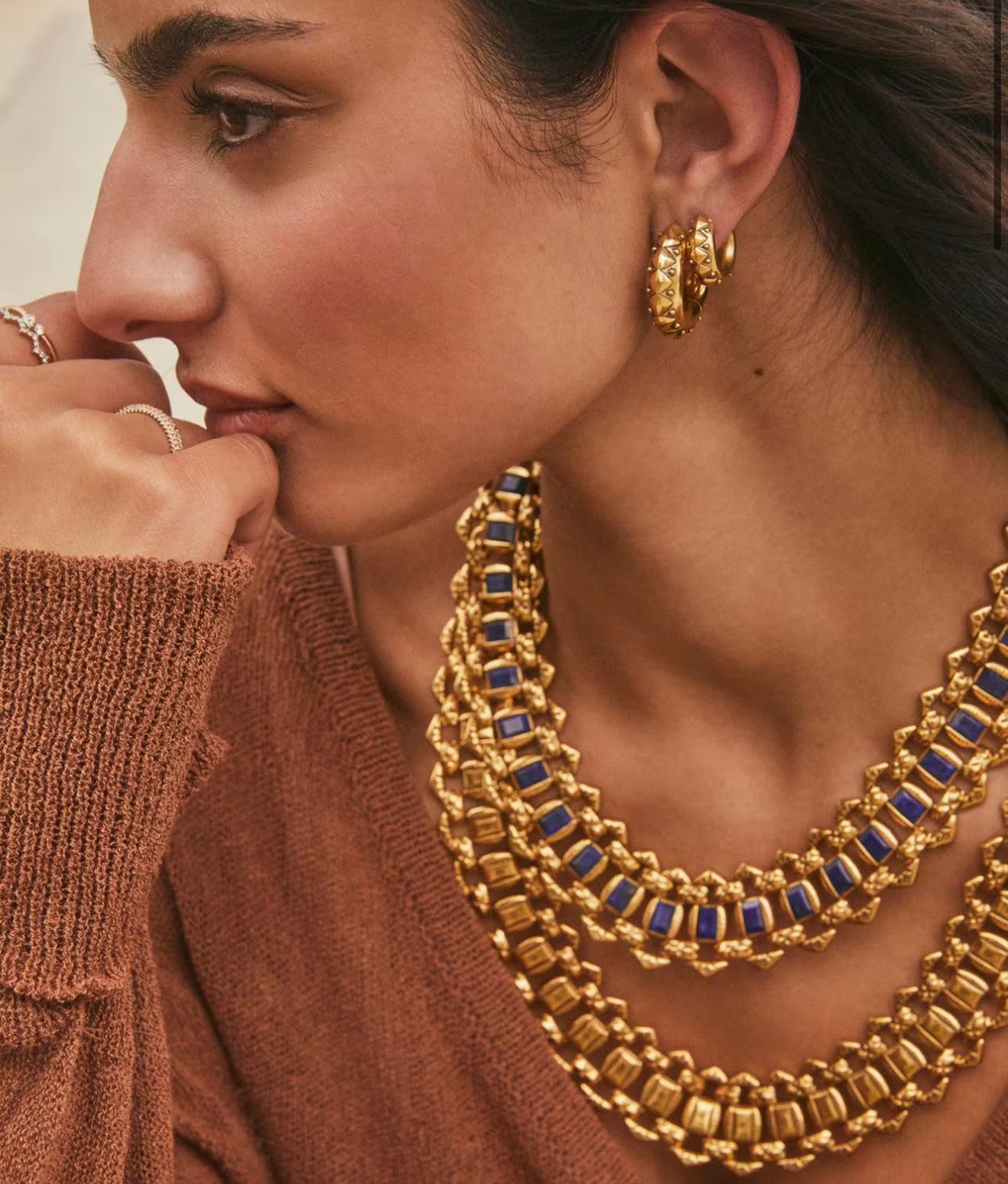 Kendra Scott Catherine Hoop Earring-Vintage Gold