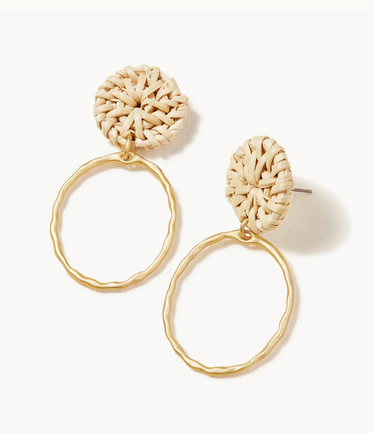 Spartina 449 Bahia Earrings-Natural/Gold