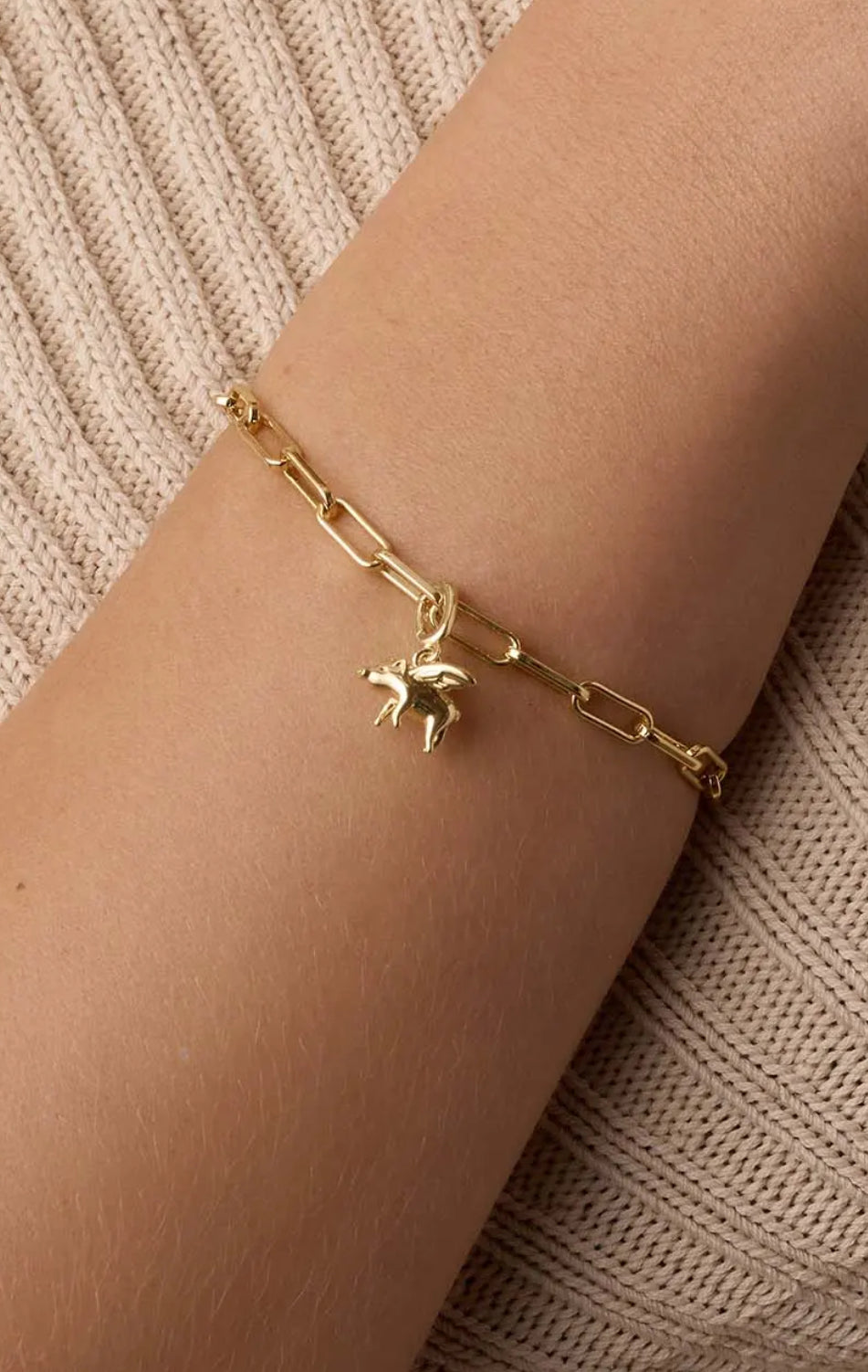 Gorjana When Pigs Fly Parker Charm-Gold