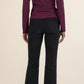 Kut from the Kloth "Noelie" Scoop Neck Long Sleeve Top-Berry