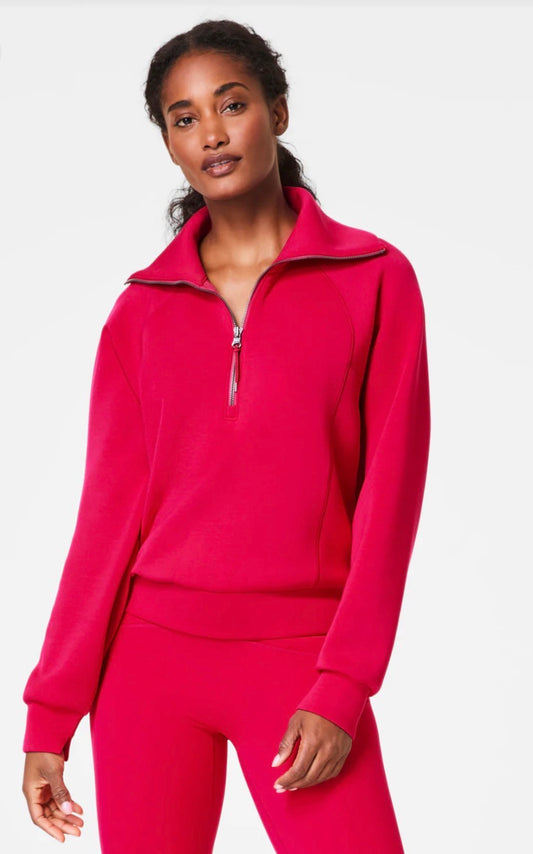 Spanx AirEssentials® Half Zip - Fuschia