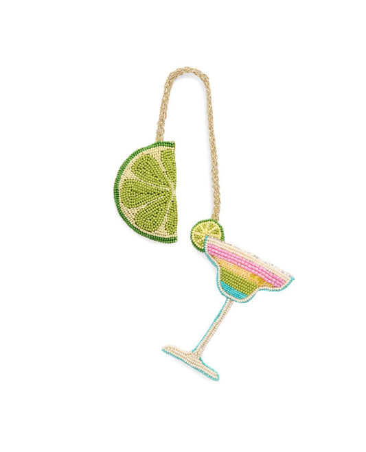Shiraleah "Lime/Margarita” Beaded Bag Charm