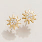 Spartina 449 Sea La Vie Stud Earrings - Sun/Sunshine-Silver