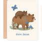 Willow & Ivy Card- "Papa Bear"