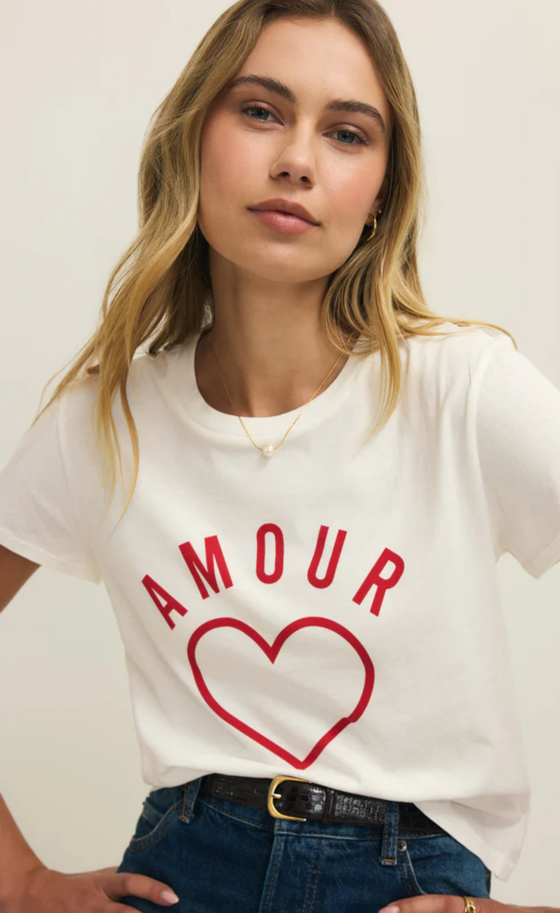 Z Supply Amour Tourist Tee-Sea Salt