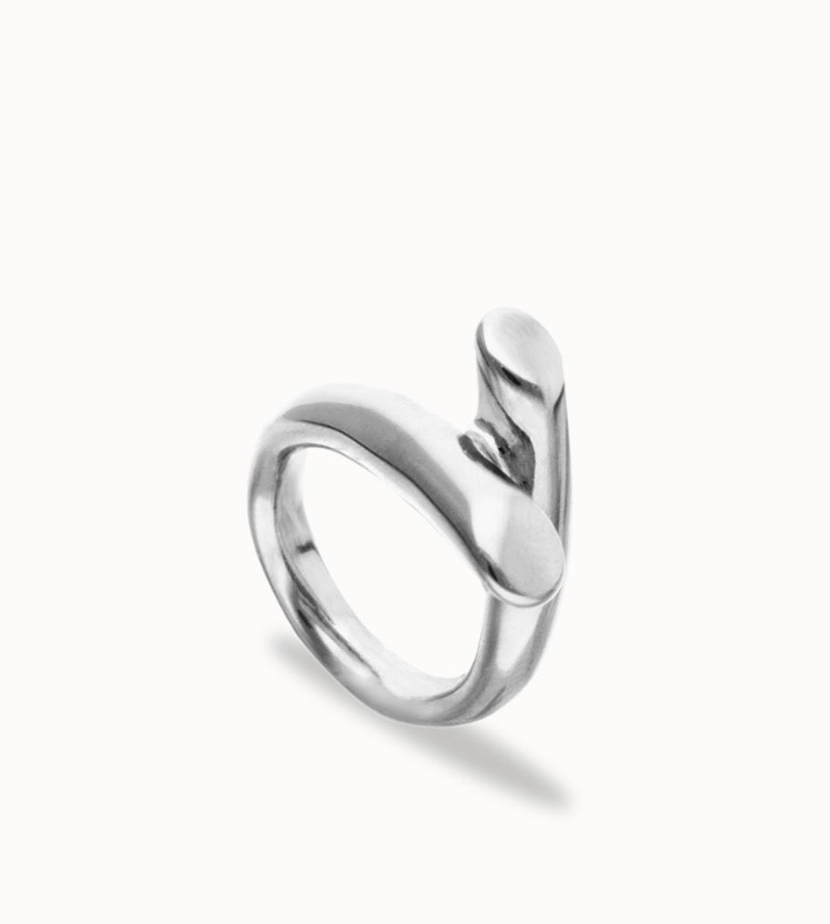 Uno de 50 "Raíces" Ring-Silver