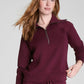 Spanx AirEssentials Half Zip-Plum Berry