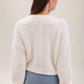 Barefoot Dreams Pointelle Cropped Cardi-Pearl