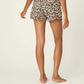 PJ Salvage "Holiday Dreams" Leopard Print Short