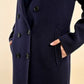 Molly Bracken Knit Coat-Navy Blue