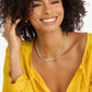 Melinda Maria “Isla” Tennis Necklace Gold/Blue Opal