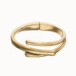 Uno de 50 "Raices" Hinged Bangle-Gold