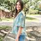 THML "Carter" V-Neck Top-Blue