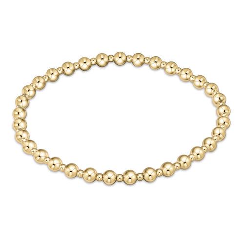 Enewton Extends "Classic Grateful" Pattern 4mm Bead Bracelet - Gold