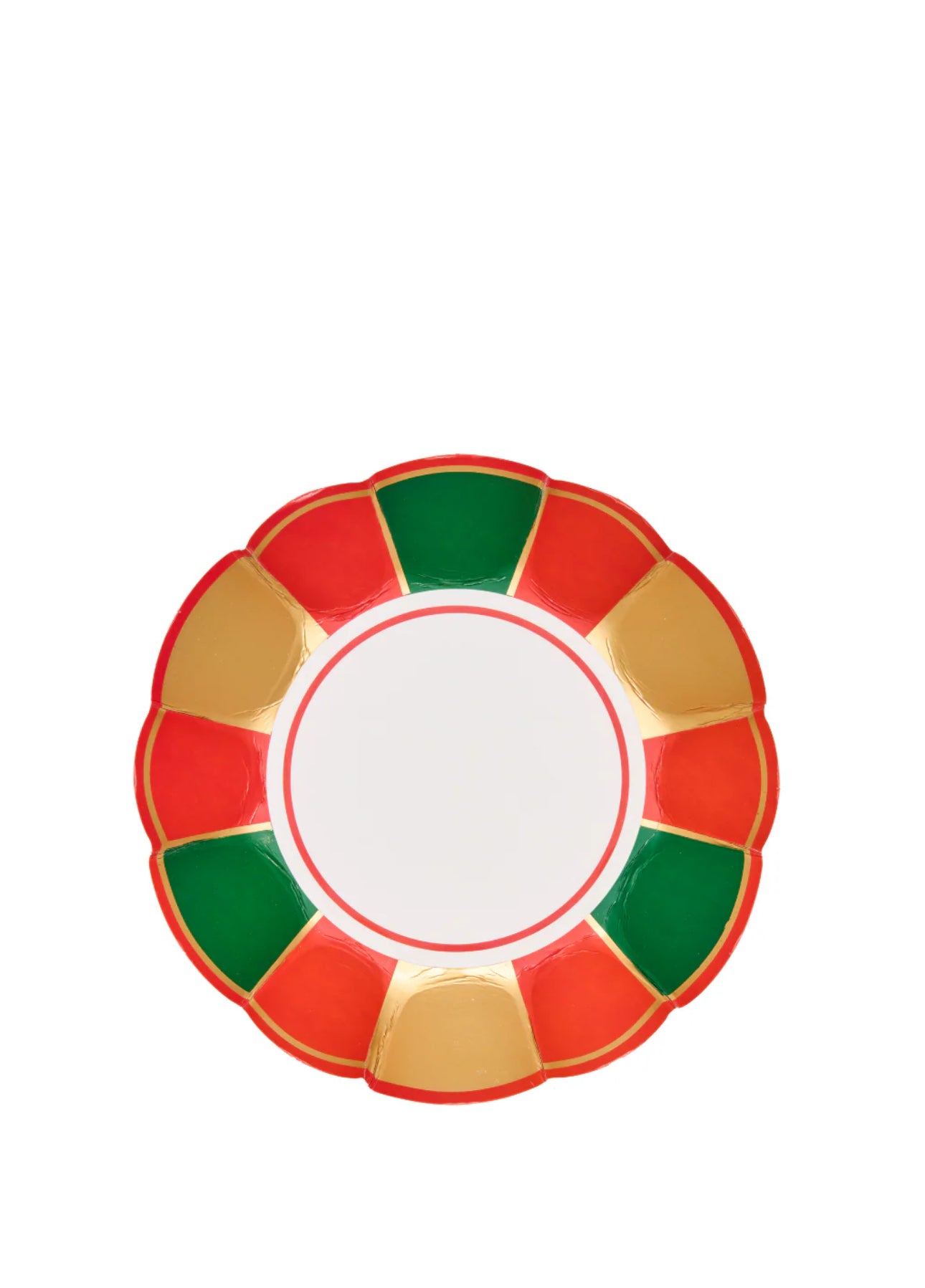 Sophistiplate “Joyful Christmas” Scalloped Appetizer/Dessert Bowl