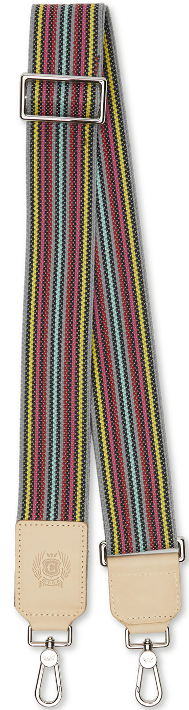 Consuela Crossbody Strap-Grey Webbing 53mm