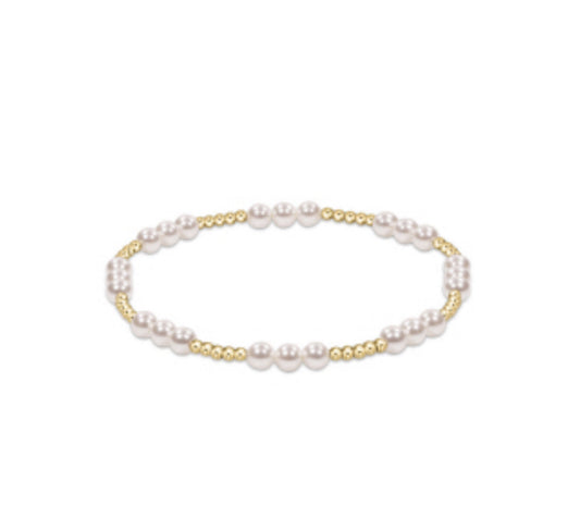 Enewton “Classic Joy” Pattern 4mm Bead Bracelet-Pearl (BCLJOYPPE4)