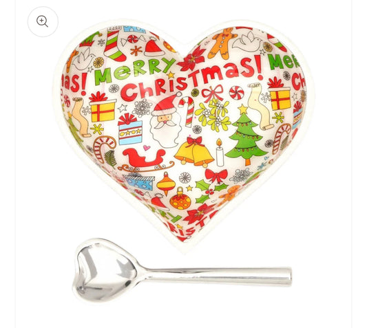 Inspired Generations "Happy Christmas" Heart w/Heart Spoon