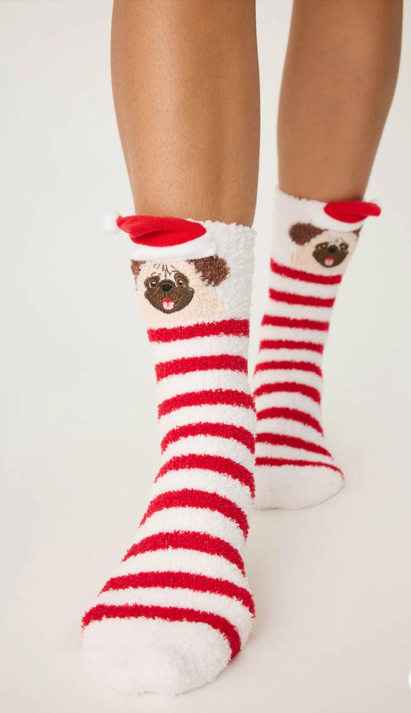 PJ Salvage "Pug" Socks-Ivory