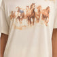 Z Supply Howdy Horses Boyfriend Tee-Vanilla Ice