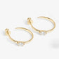 Melinda Maria “She’s on Point” Lasso Hoops-Gold/White