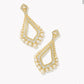 Kendra Scott Krista Statement Earrings - Gold White Mix