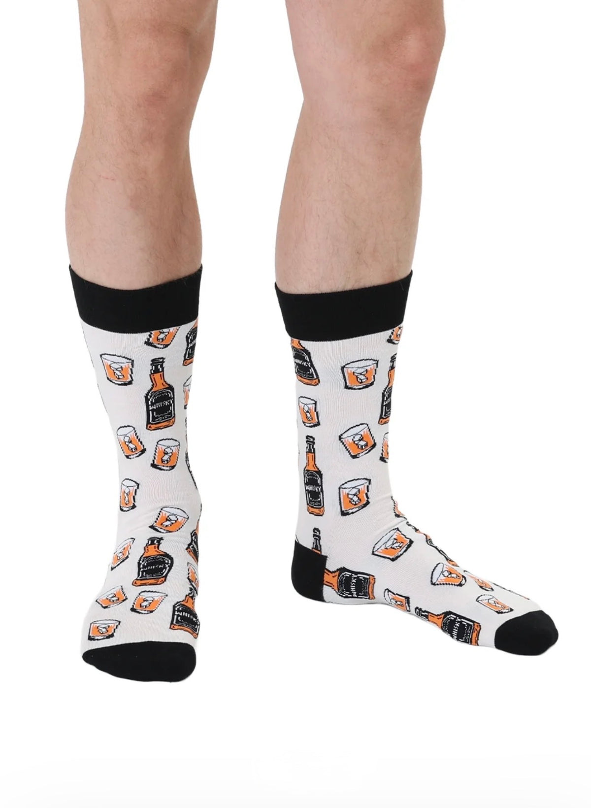 Living Royal Men's Bamboo Crew Socks-Whiskey